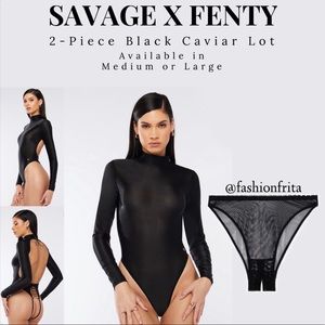SAVAGE X FENTY Black Caviar 2- Piece Lot